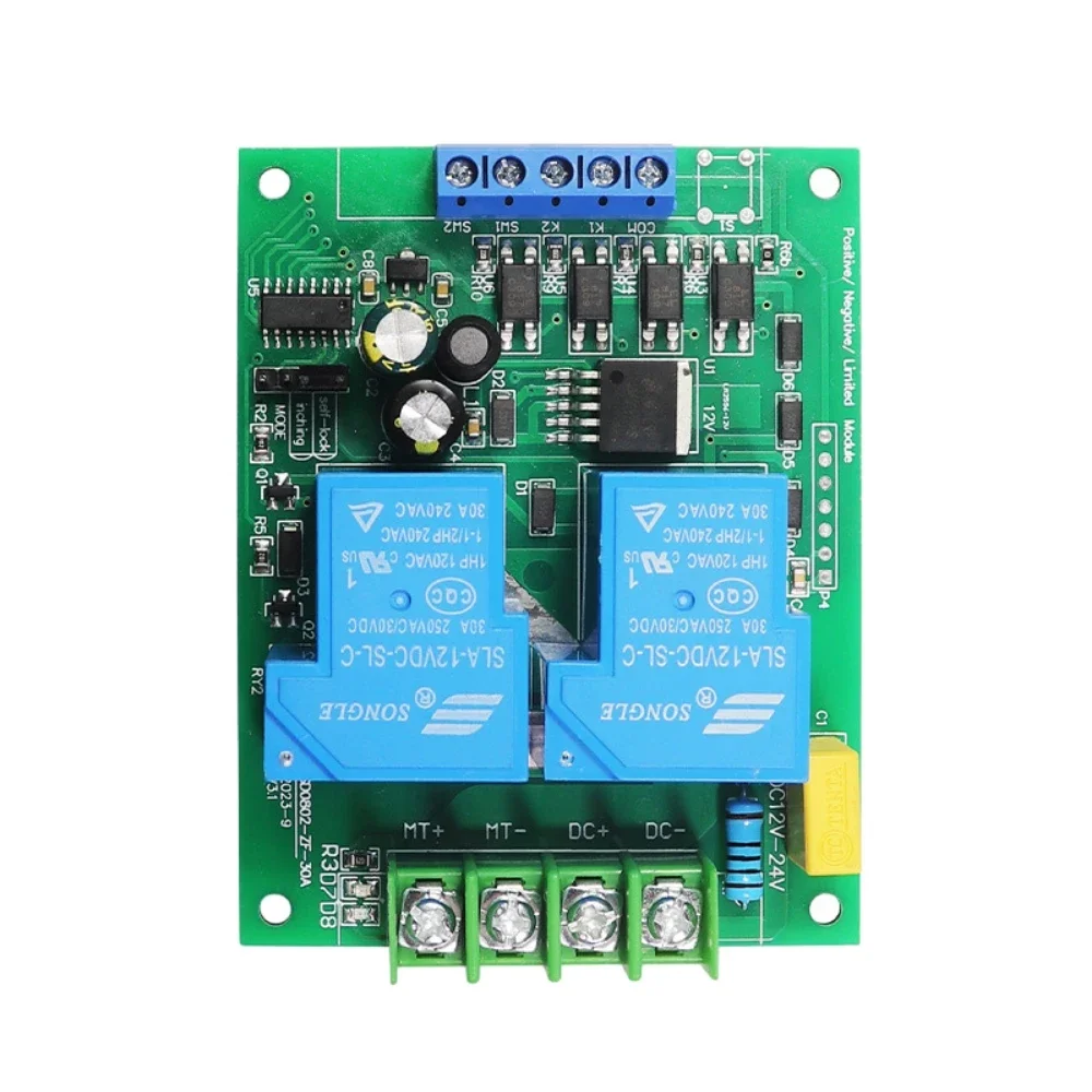 DC12-24V DC Motor Controller Forward Reverse Motor Control Board 30A Relay Drive Module Lift Control with Limit