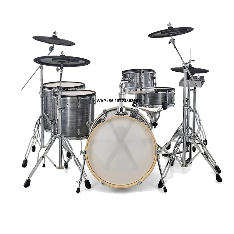 HXM XD-2000B-KM Brushed Silver Color Acoustic Design Electronic Drum Set Drum Electric Drum Set Professional