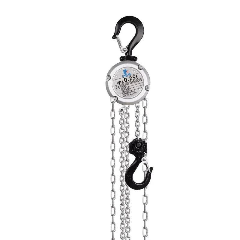 Corrosion Resistant 0.5T Small Aluminum Alloy Chain Hoist Portable Crane Lift Mini CE&ISO Certified