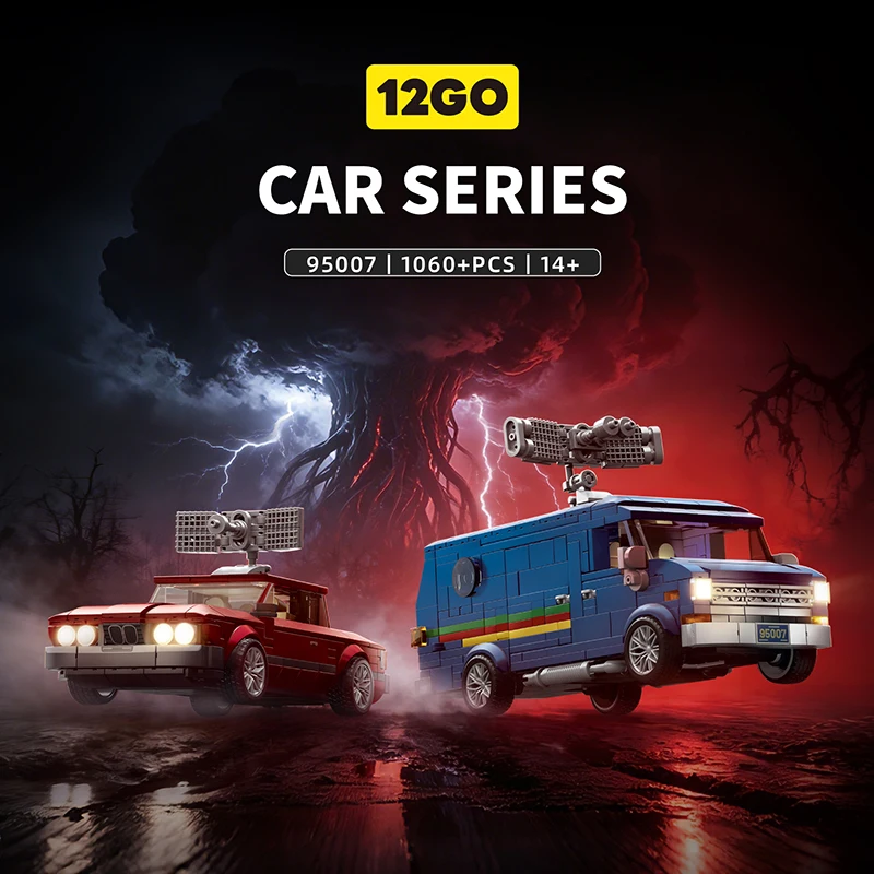

1060pcs MOC Off-road Vehicle Sports Car Two-Car Combination Building Blocks Bricks Assembling Model Adult Toy Birthday Gift Set