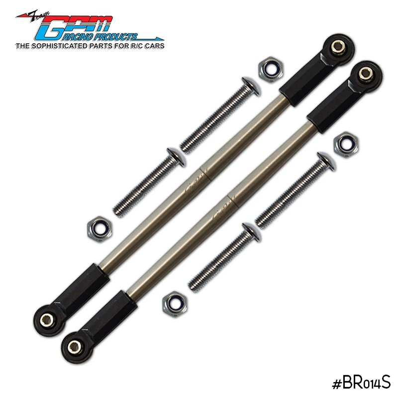 GPM Stainless Steel Rear Upper Suspension Links For LOSI 1/10 Baja Rey 1.0 2.0 / Rock Rey  LOS03009