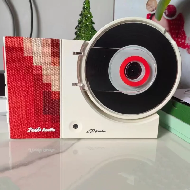 

Беспроводной Bluetooth настенный CD-плеер CD-привод Аудио Настольный ретро-перезаряжаемый плеер CD-плеер USB-динамик Воспроизведение музыки