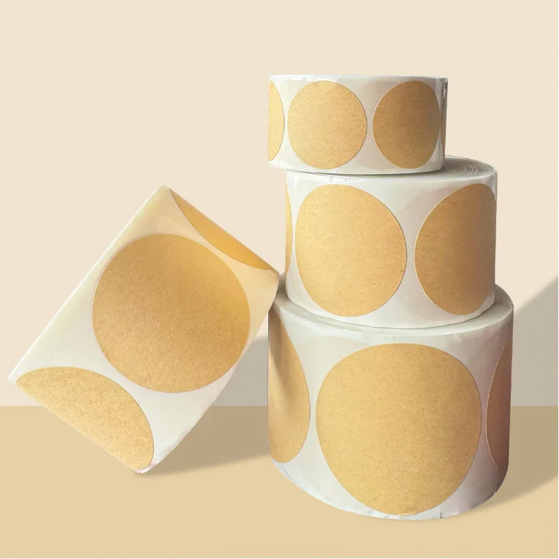 200-500Paste/Volume Kraft Paper Folder Craft Packaging Handmade Baking Labels