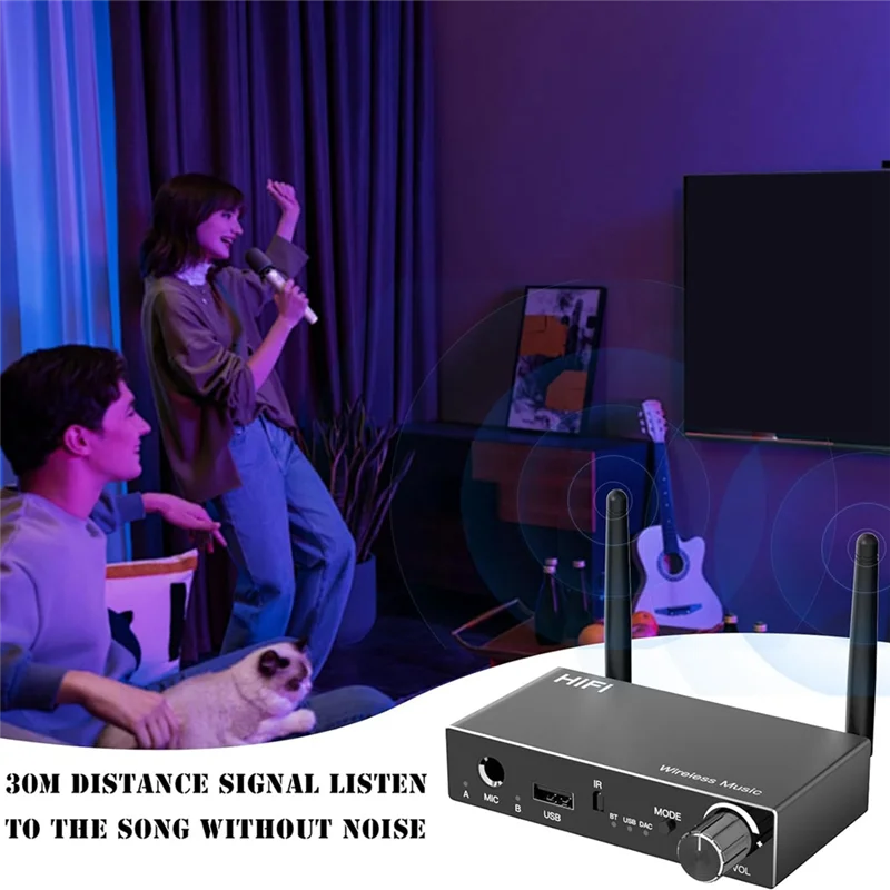 Receptor adaptador de Audio Bluetooth 5,3, transmisor Bluetooth de TV, adaptador de Audio inalámbrico para estéreo/auriculares/altavoz doméstico