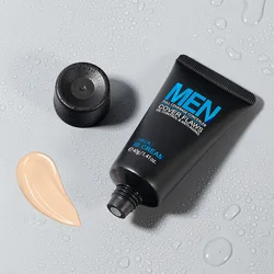 Men'S BB Cream Long-lasting Moisturizing Oil Control Concealer Full Covering Pore Scars Acne Marks Dark Spots Primer Makeup