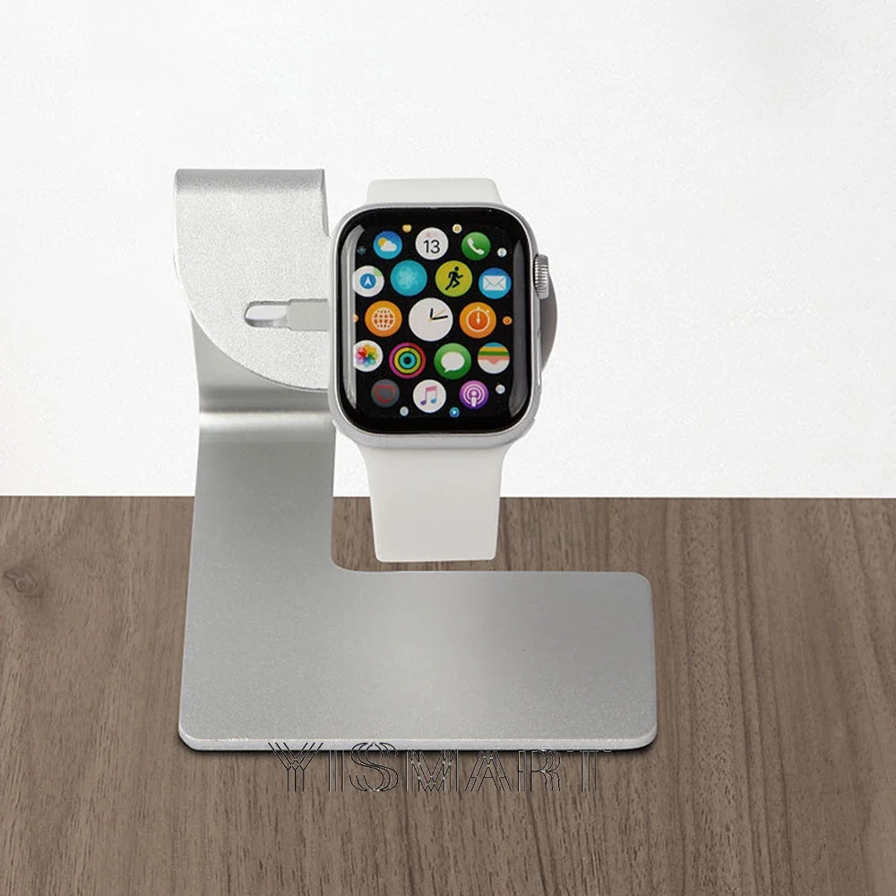 Charger Dock Stand Holder for Apple Watch SE 8 7 6 5 4 Metal Aluminum Charging Cradle Stand for iWatch Ultra Bracket