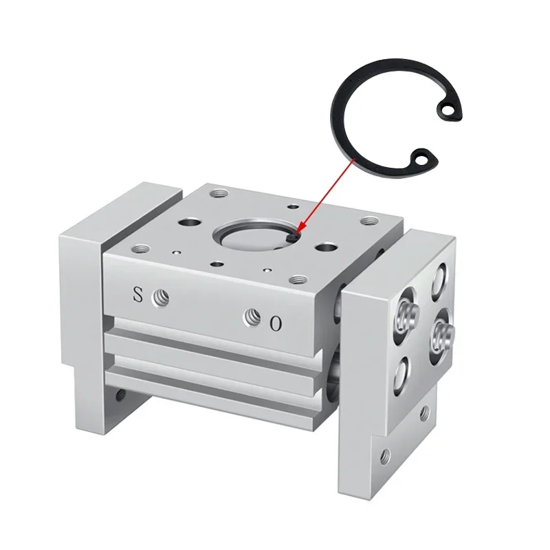 Imagem -04 - Pneumático Dupla Ação Prendedor Substituição de Smc t tipo ar Prendedor 10d 16d 20d 25d 10d1 16d1 20d1 25d1 Mhl2