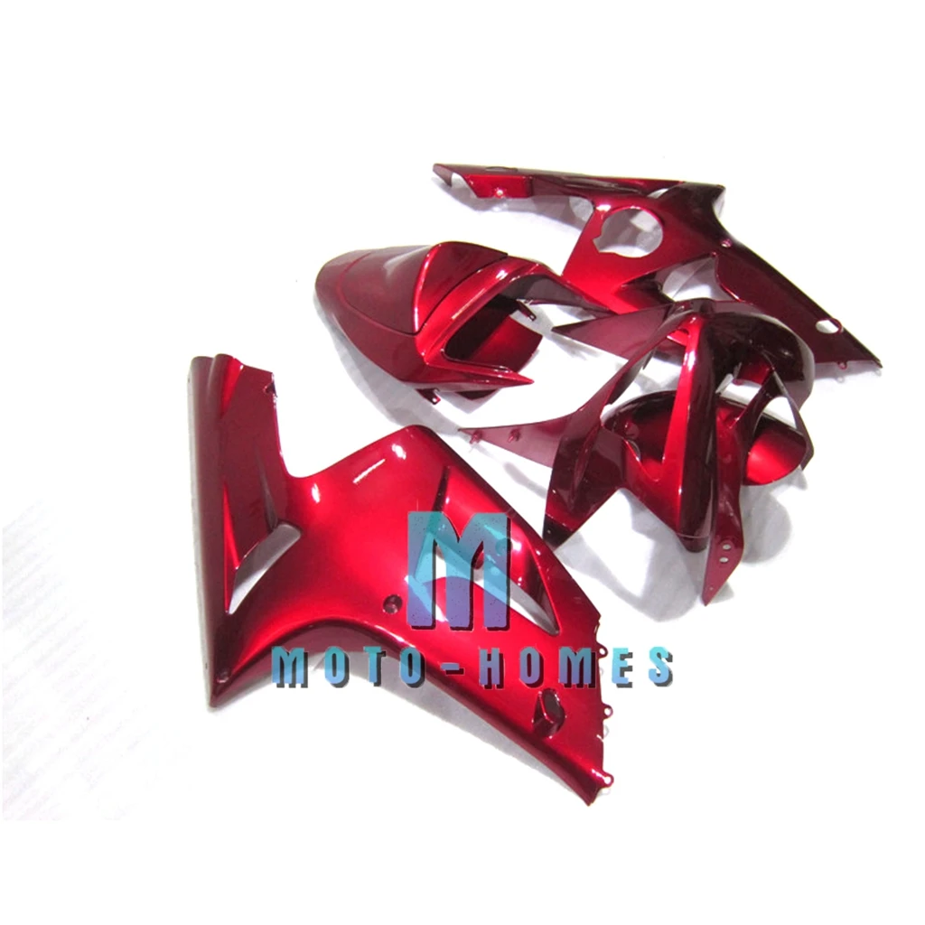 Chinese Fairing Kits for ZX 6R 636 03 04 Kawasaki Ninja ZX6R 2003 2004 100% Fit Injection Mold Wrecked Rebuild Bike Bodywork Red