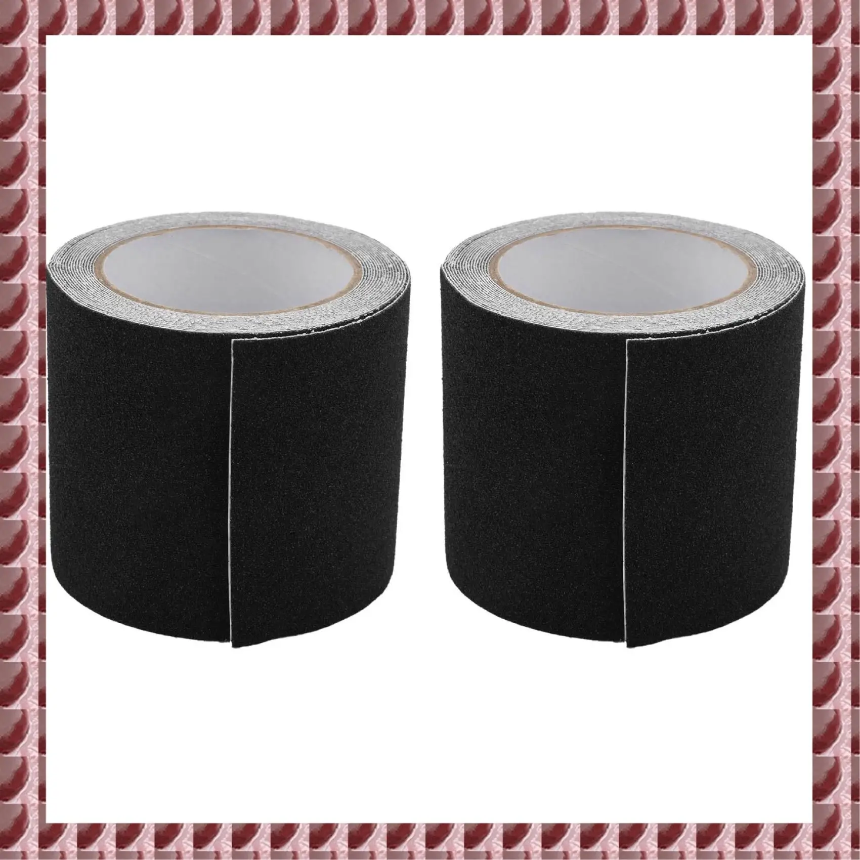 

A95G 2X Non-Slip Stair Tape - Indoor & Outdoor Waterproof Safety Steps,80 Grit, Black,5M