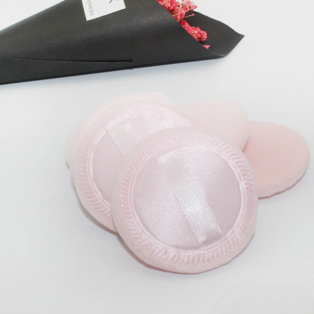 

10Pcs Professional Grade Powder Cotton Rayon Ribbon Backing Even Smooth Foundation Application for Face Loose Powder