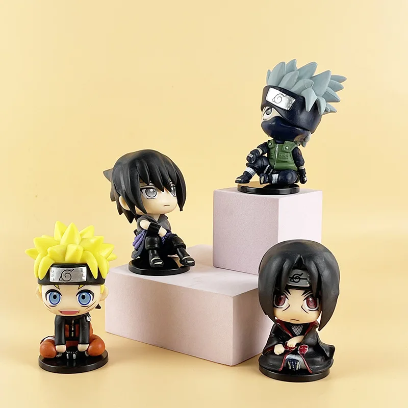 

Naruto Anime Figure Sasuke Kakashi Model Toy Doll Desktop Decoration Action Figures Children'S Birthday Figurine Toys Gift