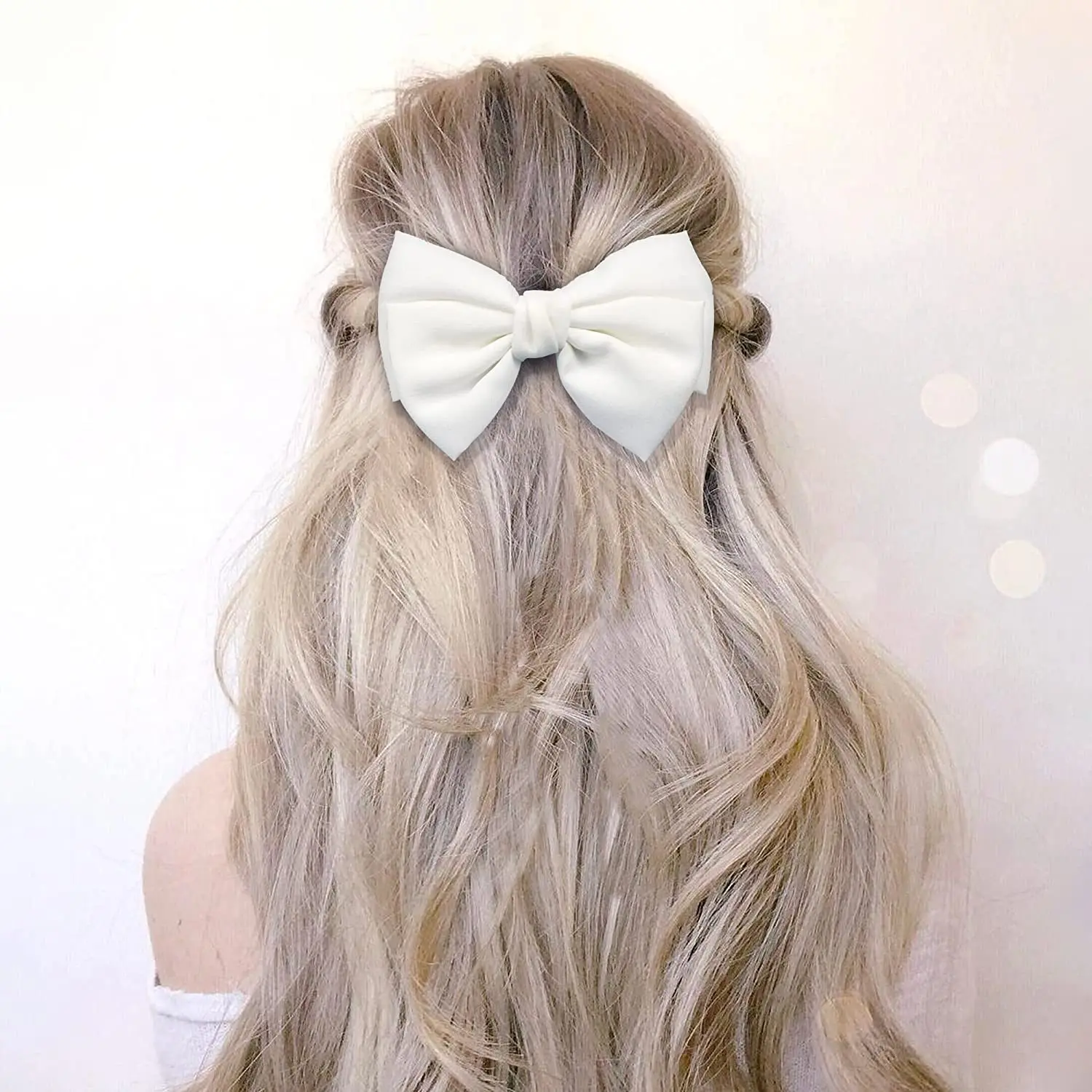 Linen Barrette Hair Clip Oversized Bow Knot Hairgrips Ponytail Women Elegant Headwear Hairpins Girl Hair Acessories for Women