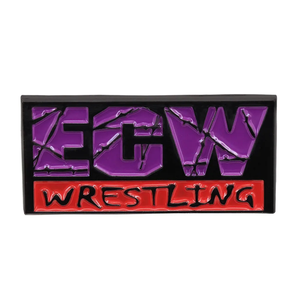 Classic Wrestling Match Brooch Wire Mesh Wrestling Logo Badge Fans Collection Commemoration Enamel Pin Backpack Accessories Gift