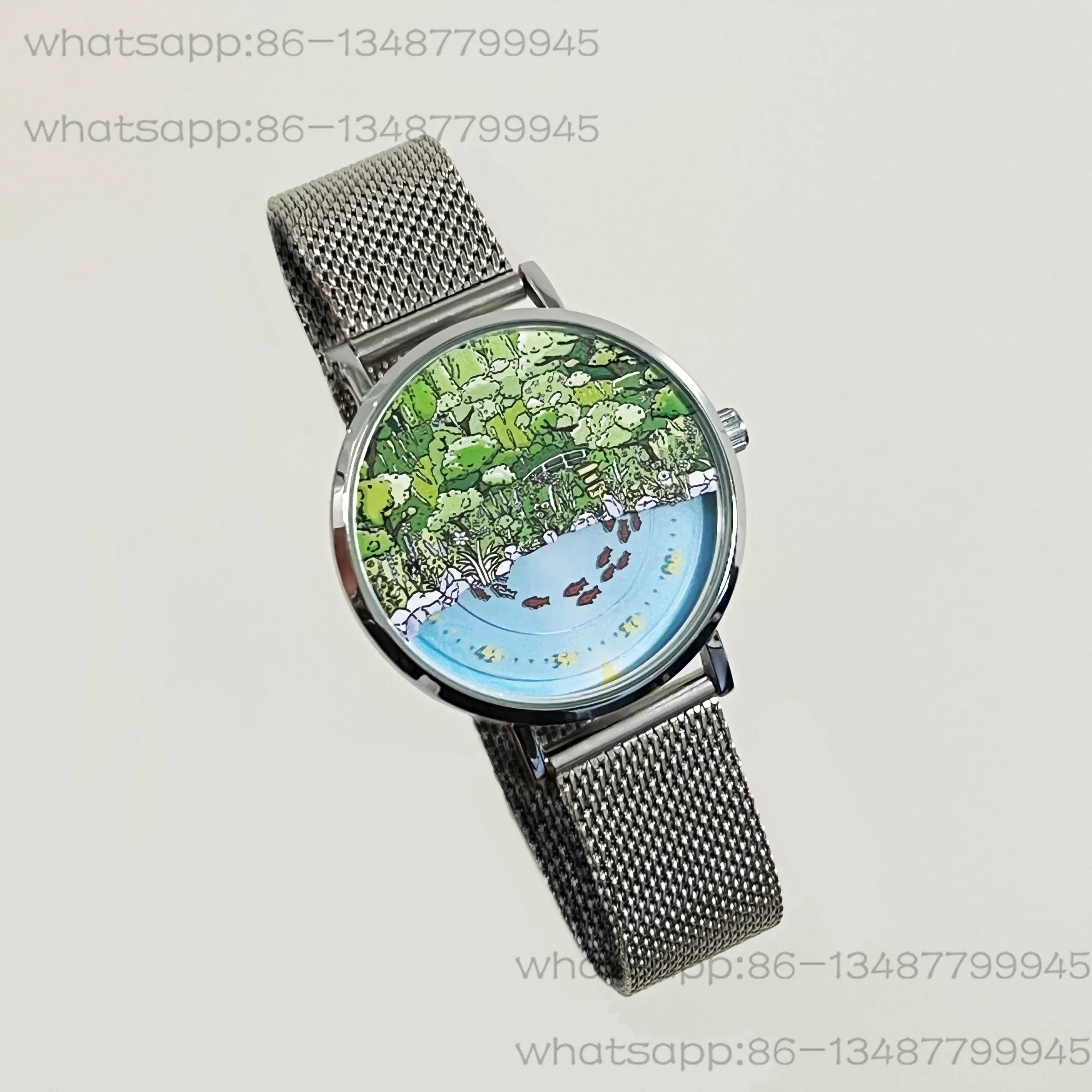 Time Travel Carp Bones FB Original Quartz Illustration Watch