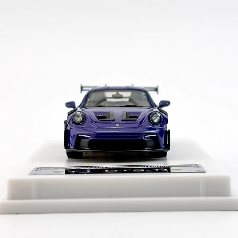 LMLF Skala 1/64 Porsche 911 992 GT3 RS Zabawka ze stopu Pojazd silnikowy Odlewany metal Model Prezenty