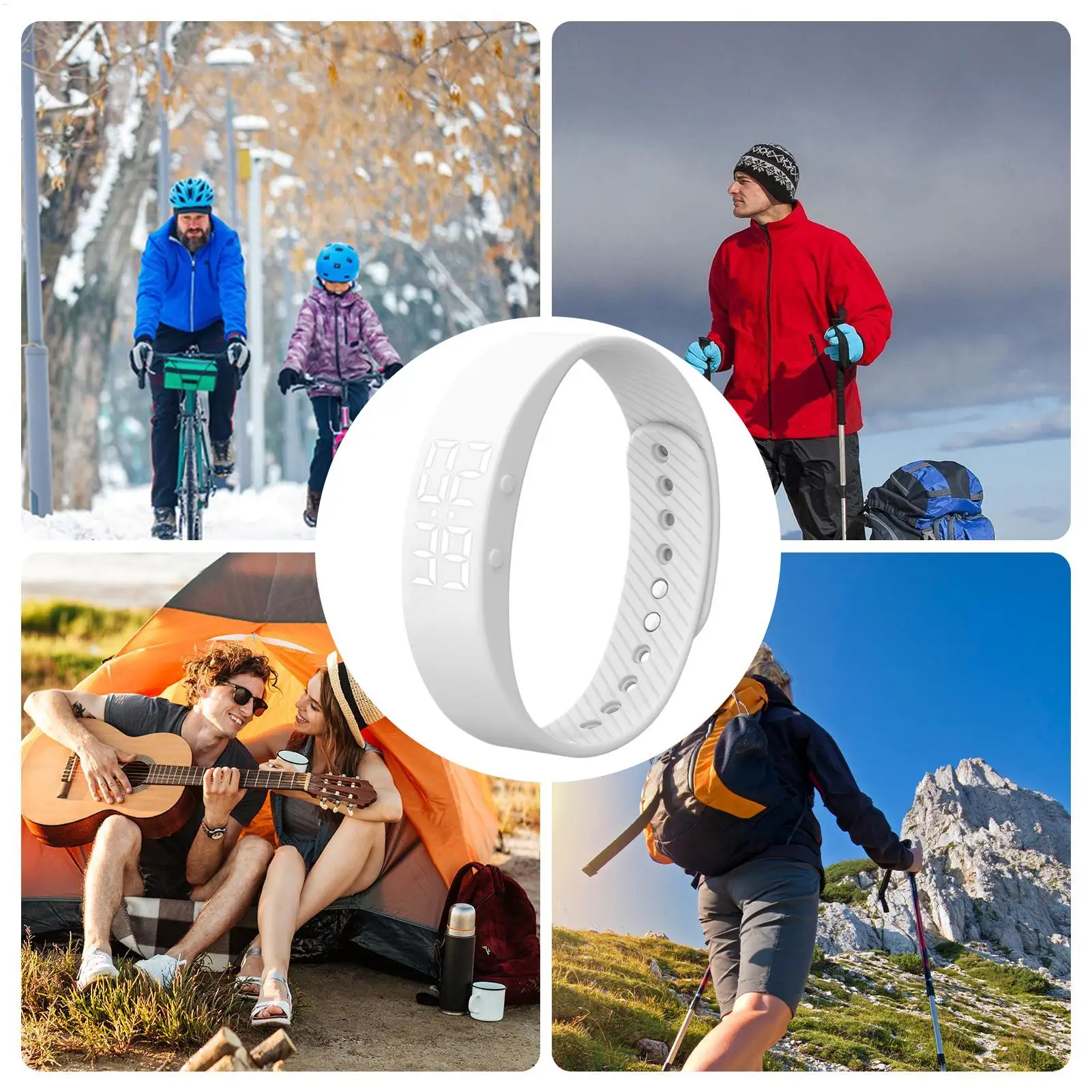 Rastreador de fitness pulseira inteligente rastreador de fitness pedômetro relógio monitor à prova dwaterproof água pedômetro para exercício corrida