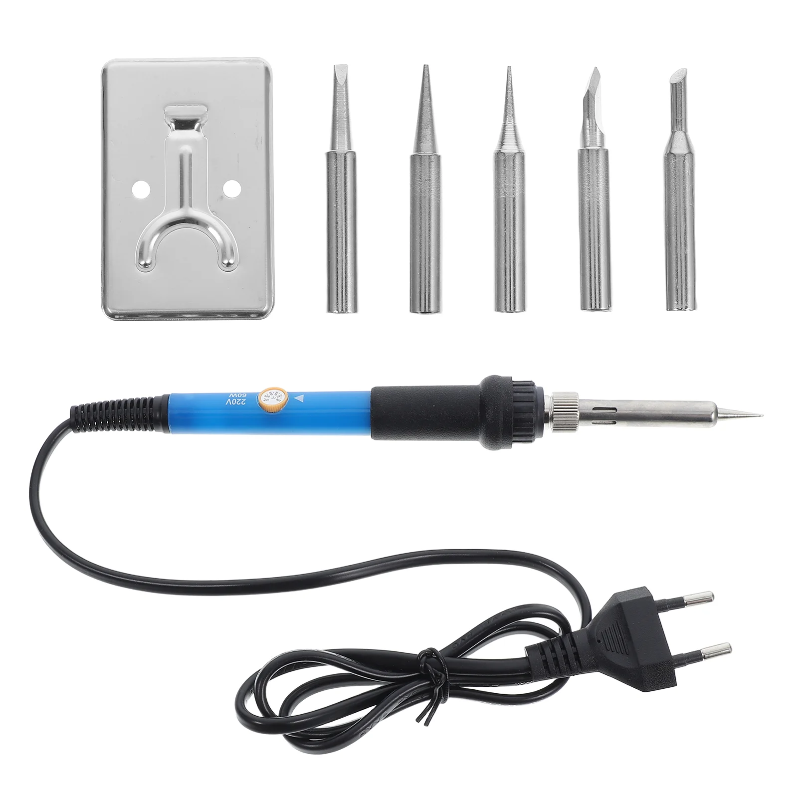 60W Soldering Iron Set Constant Temperature Adjustable Rapid Heating Stable Control Multiple Tips Portable Welding