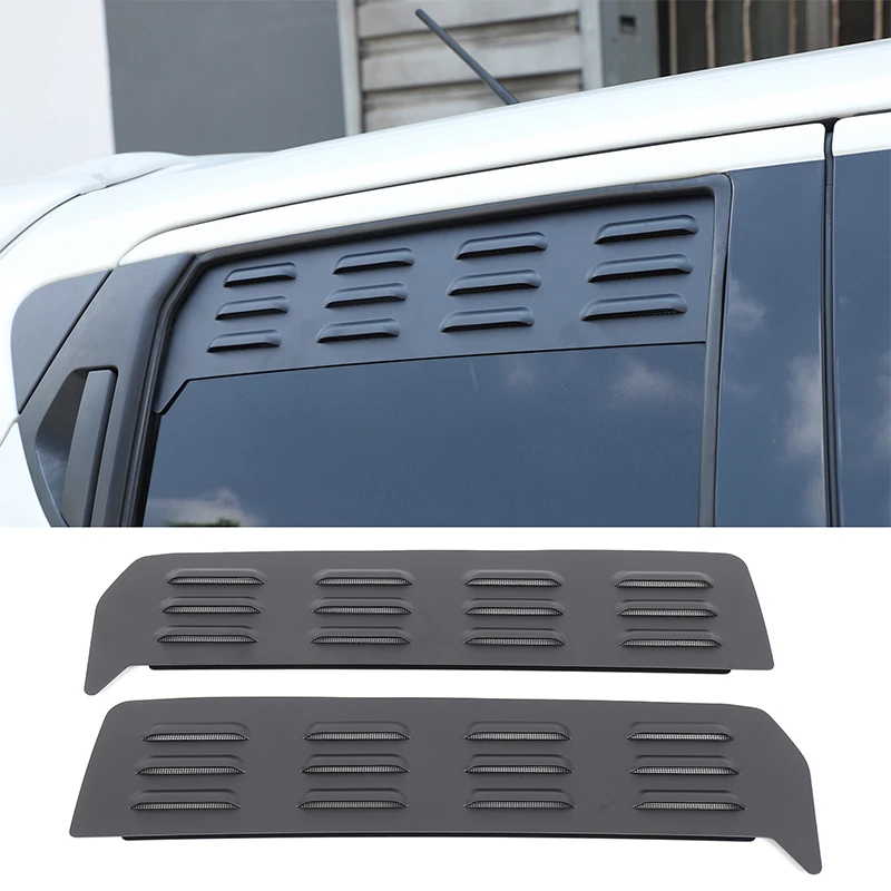 

For nissan juke F15 2011-2019 Aluminum alloy Black Car Rear Window Air Vents Ventilation Shutters Cover Trim Car Accessories