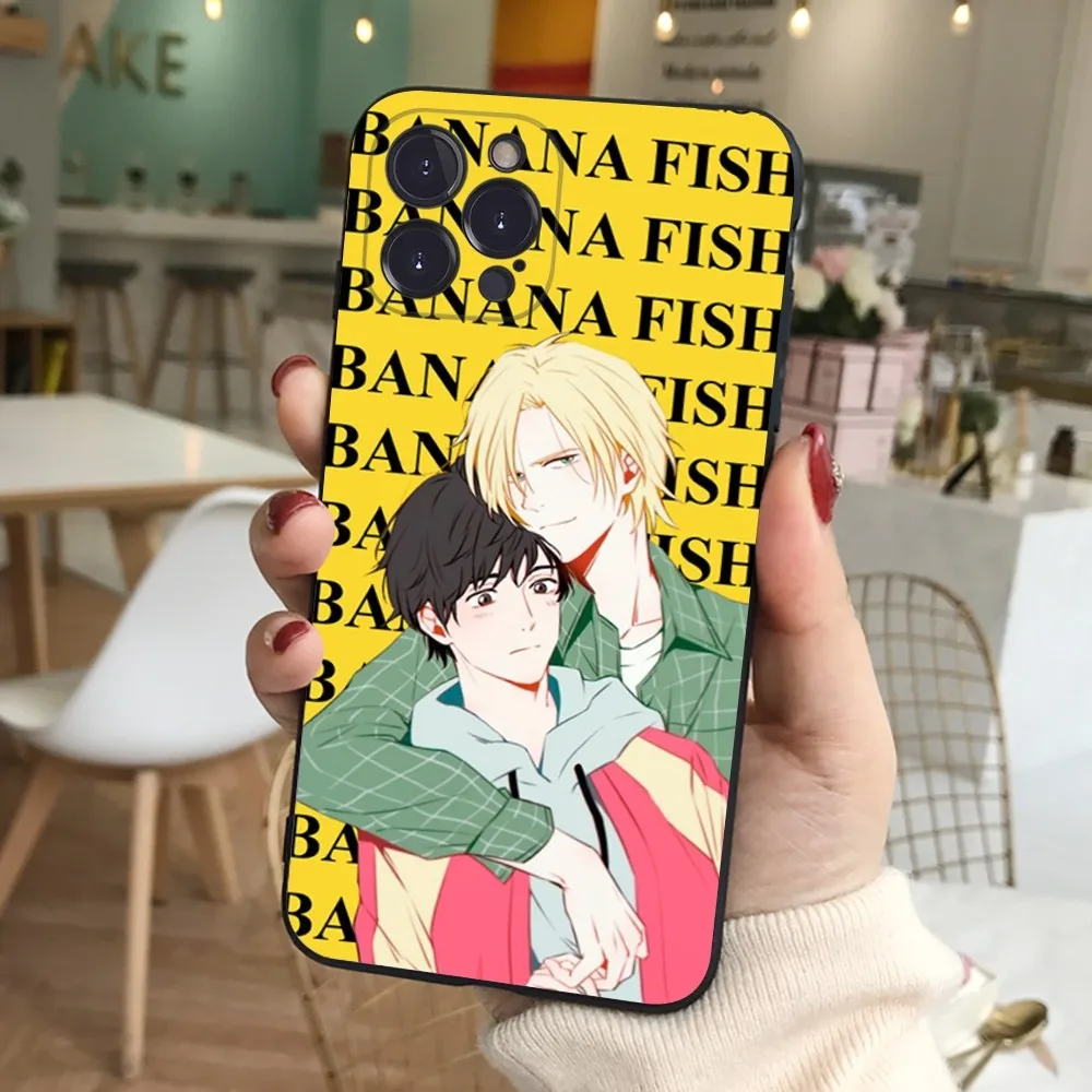 Banana Fish Phone Case For iPhone 15 14 11 12 13 Mini Pro XS Max Cover 6 7 8 Plus X XR SE 2020 Funda Shell