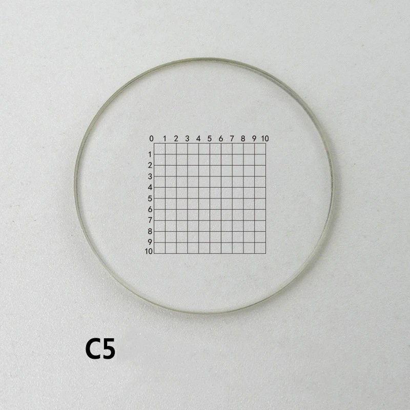 Imagem -06 - Micrômetro Scribing Plate Micrômetro Fase Objectiva Calibração Slide Grade Cruz Microscópio Micrômetro 0.01 mm 0.5 mm 0.1 mm