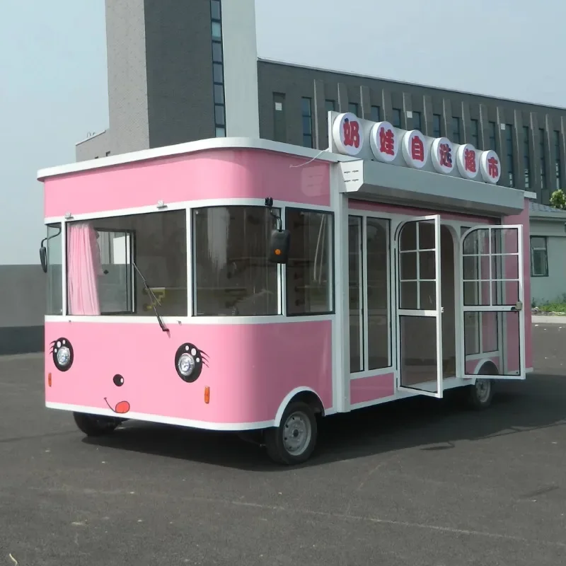 2025 جديد وصول مصنع المخرج الساخن بيع الملابس الكهربائية المتنقلة الأحذية القبعات والأوشحة فان شاحنة مقطورة بوتيك عربة #2