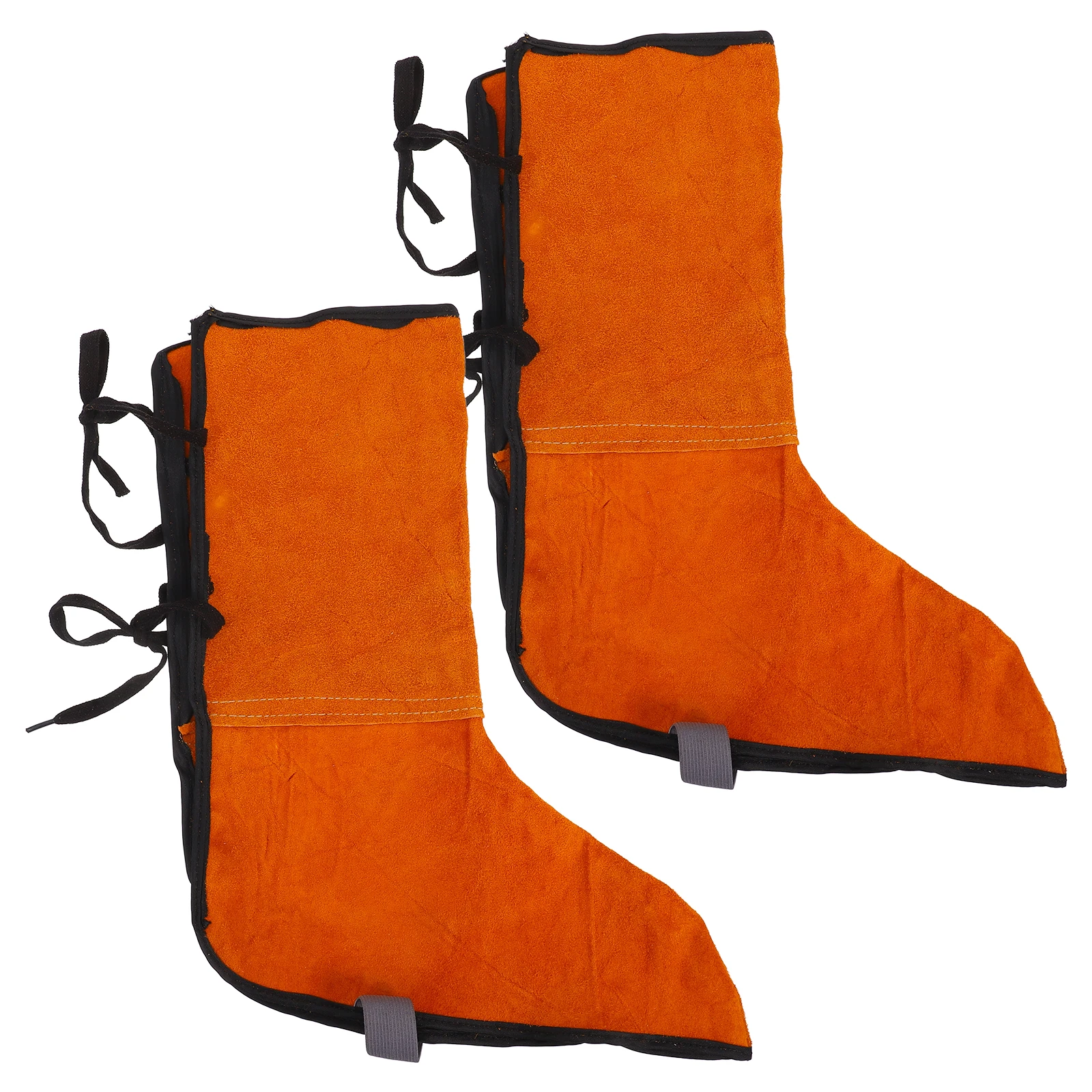 

2 Pcs Welding Foot Protection Boot Protector for Men Leathers Safety Shoes Gaiters Covers Cowhide Protectors Welder