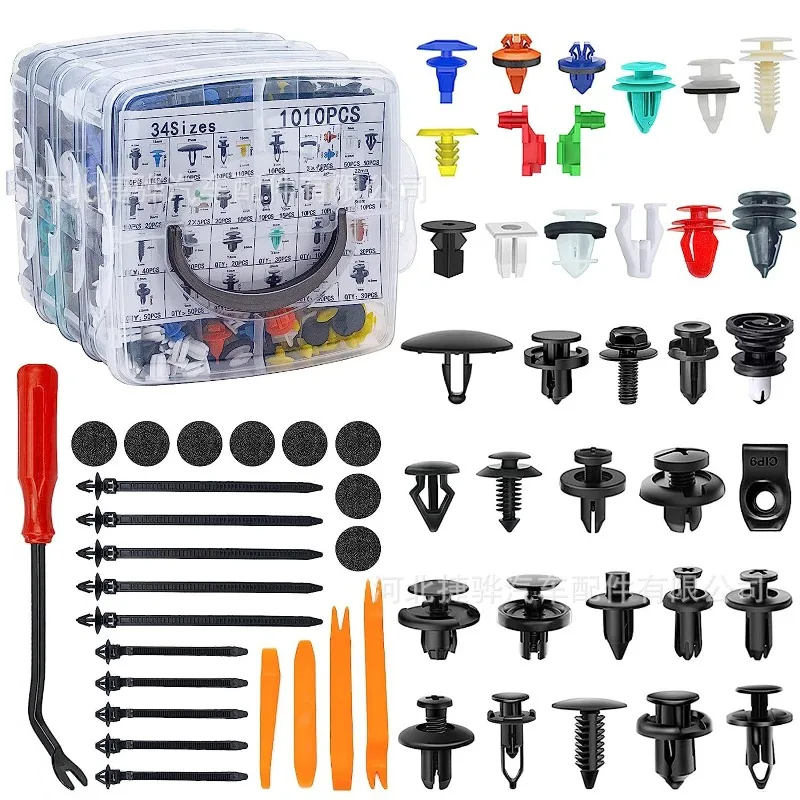 

1125Pcs Boxed Snap For Toyota GM Ford Honda Chevrolet Bumper Clip Retaining Clip Pieces Automotive Fasteners Clip 5.5mm to 10mm