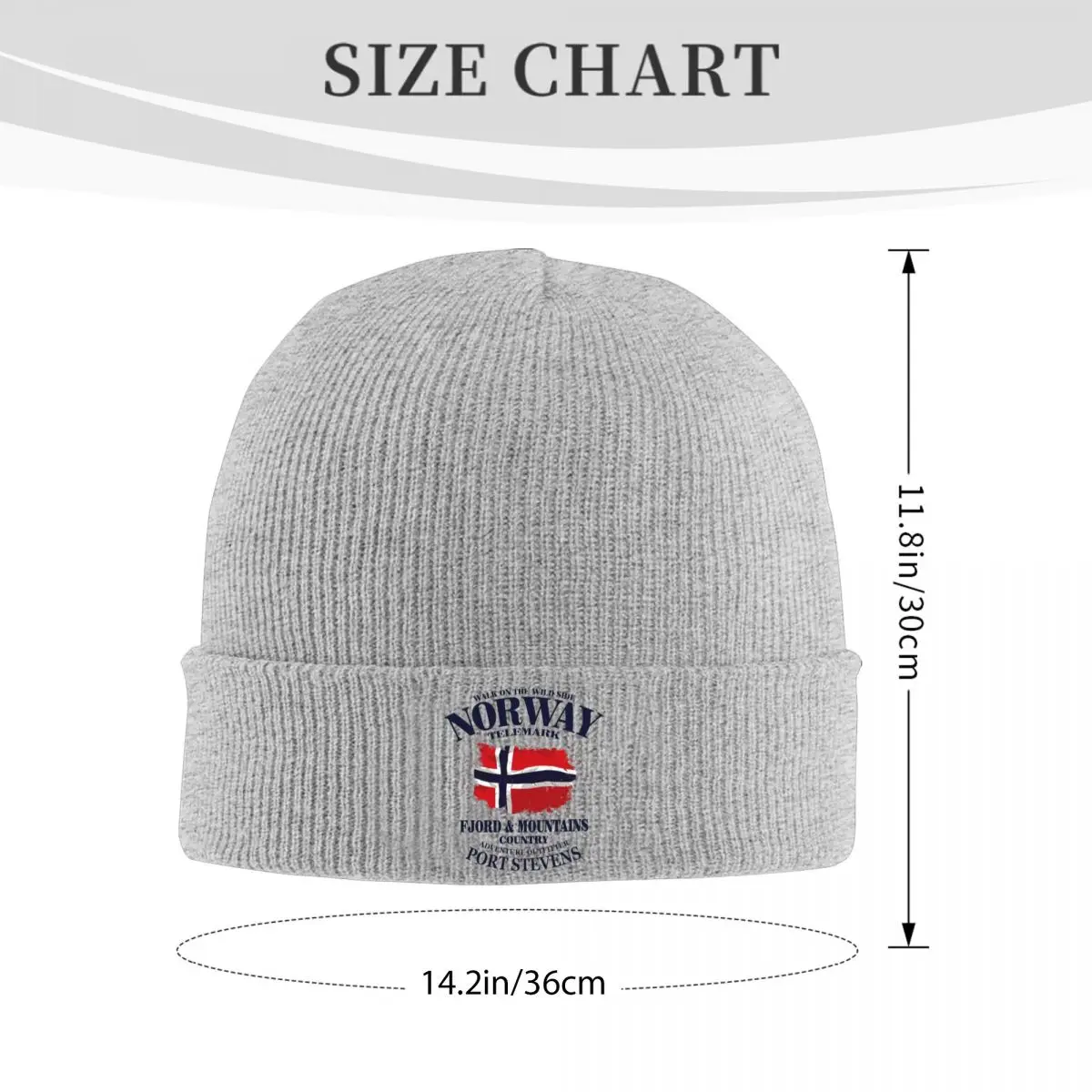 Norway Flag Vintage Look Hat Autumn Winter Beanie New Walk on the Wild Side Cap Female Male Skullcap