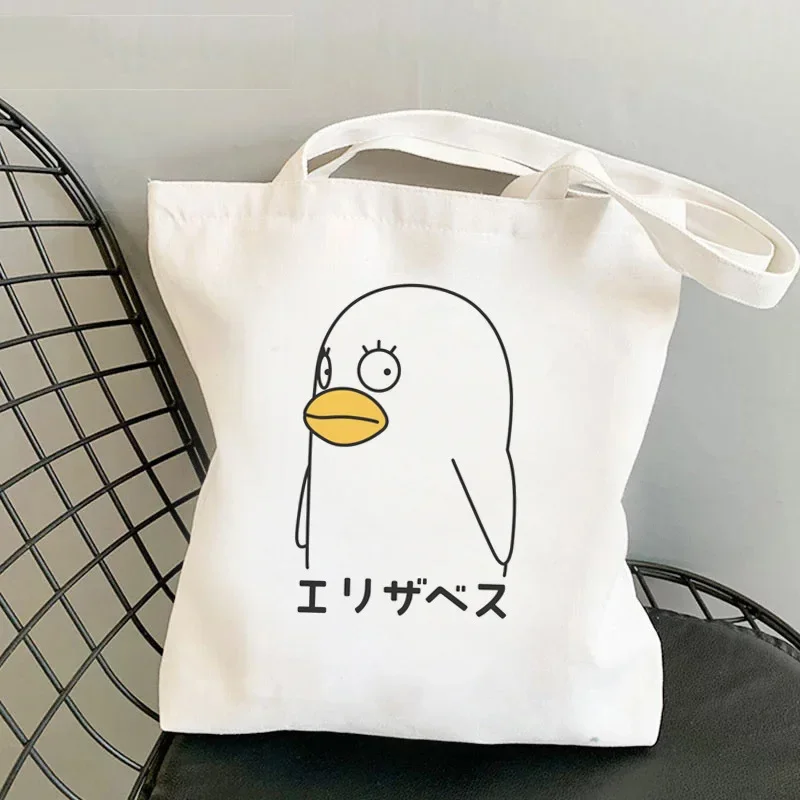 Cartoon Gintama Shopping Bag Female Large Capacity Handbags Graphic Shoulder Bag Fashion Students Girls Printed Casual Totes Eco