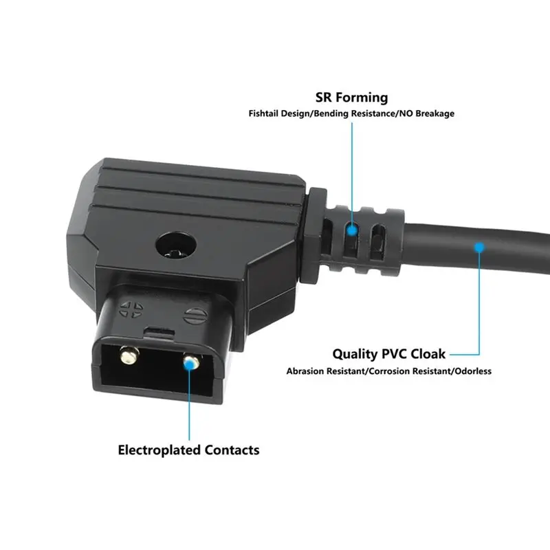 Y45A-Camera Power Splitter Cable D-Tap To Three 0B 2-Pin LEMO Female- New 1-To-3 Design