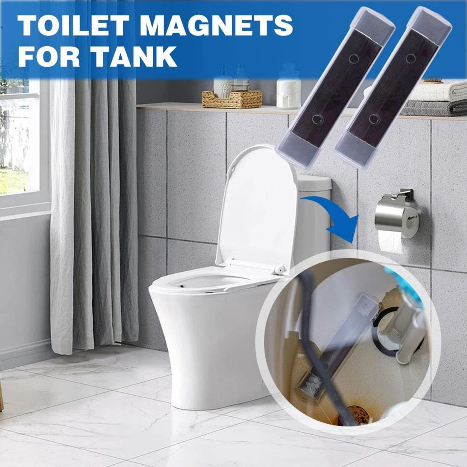 2/6/10pcs Automatic Magnetic Toilet Rust Cleaning Bars Durable Effective For Apartment Dorm Practical Home Toilet Cleaning Stick