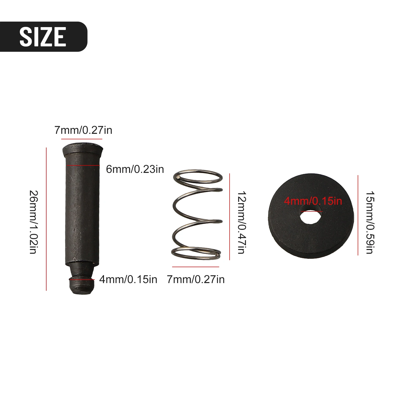 

2 Set Grinder Lock Button Replacement Parts Black 000000000000000For GWS6-100 Angle Grinder Power Tool Accessories