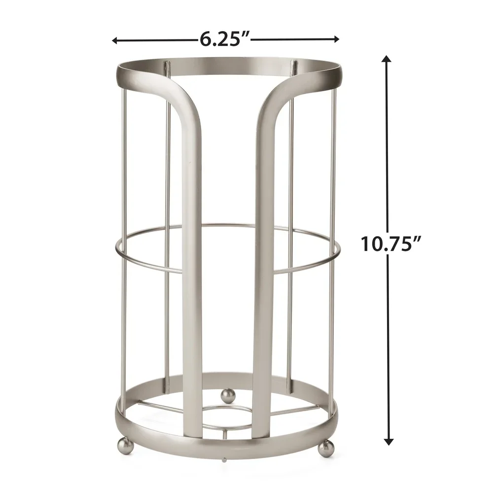 自立型トイレットペーパーホルダー 追加ロール収納付き 3ロール モダンなバスルームアクセサリー 使いやすい完全組み立て