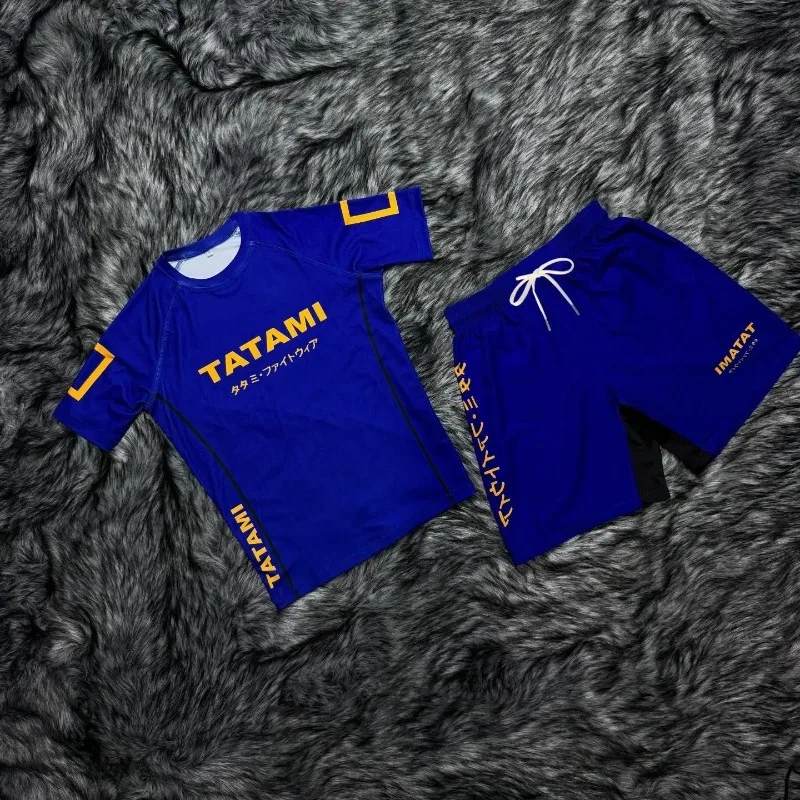 2026 Tatami Jiu Jitsu set men's and women's short sleeved T-shirts and combat shorts quick drying BJJ MMA training sportswear