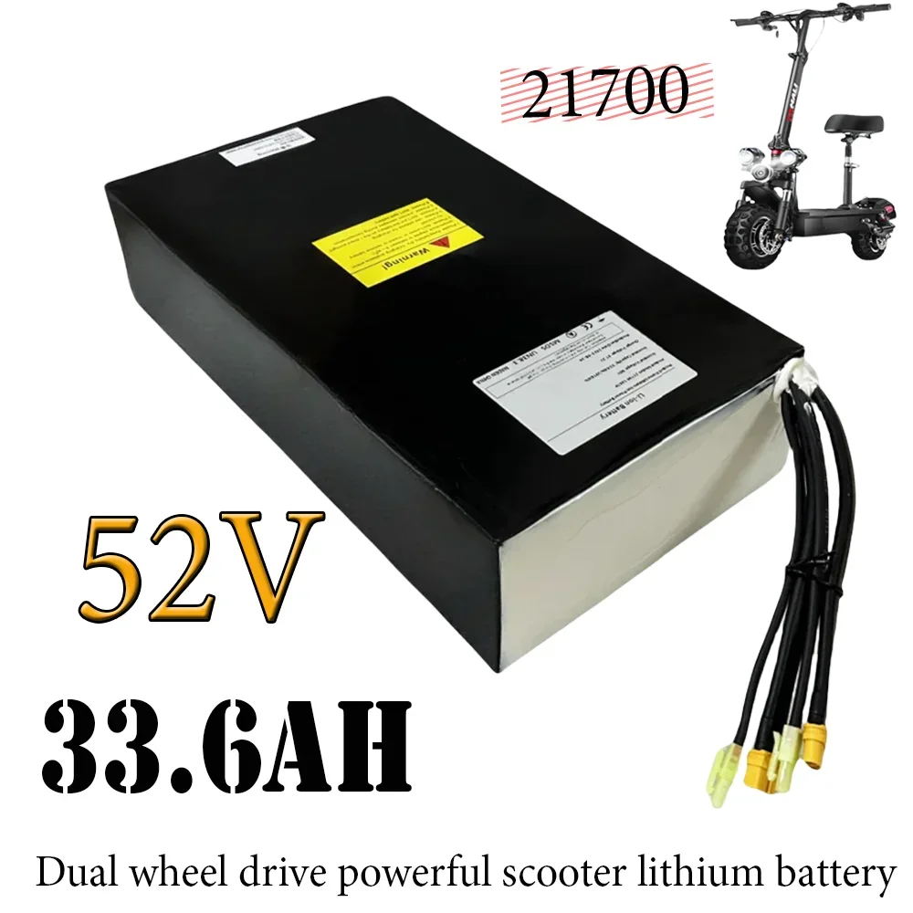 52V 33600mAh 21700 14S7P Rechargeable Lithium Battery Pack Suitable For Dual Drive Scooter Battery