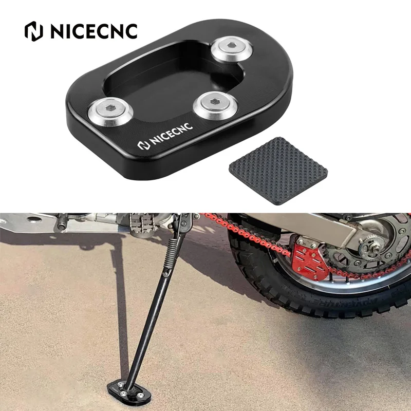 For 1993-2021 2022 2023 2024 Honda XR650L Aluminum Kickstand Side Stand Pad Extension Enlarged Footpad XR 650L Accessories