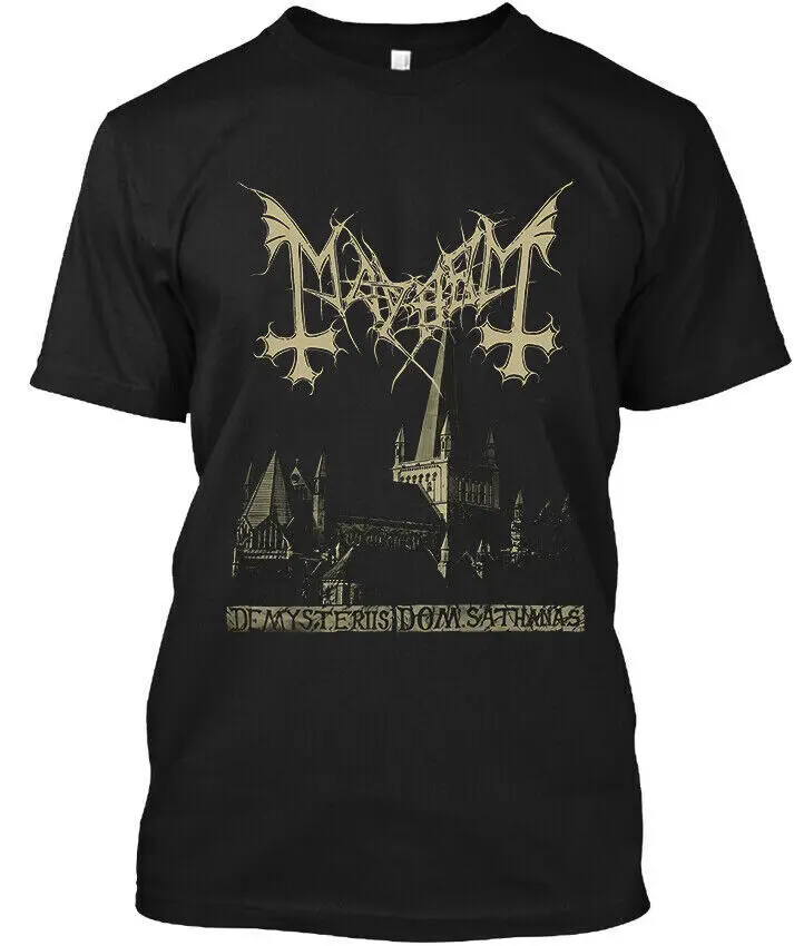 Mayhem De Mysteriis Dom Sathanas Norway Black Music Retro Art T-SHIRT S-4XL  High Quality 100%Cotton Short Sleeve