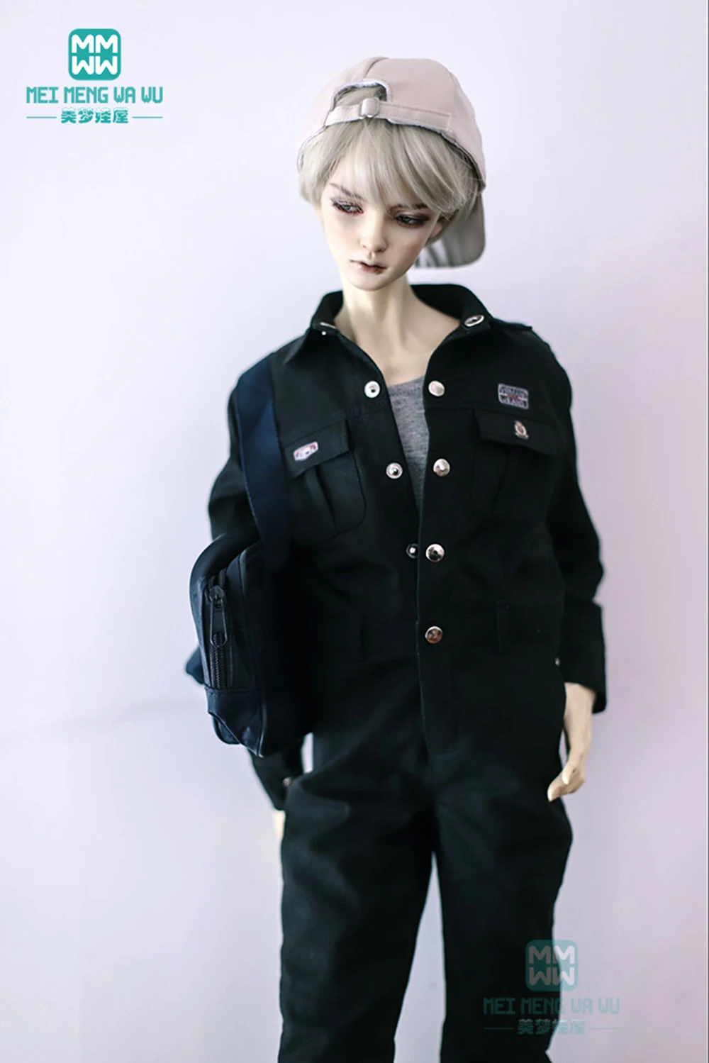 

BJD doll clothes fits 70cm--80cm BJD uncle Handsome Army green Siamese suit set