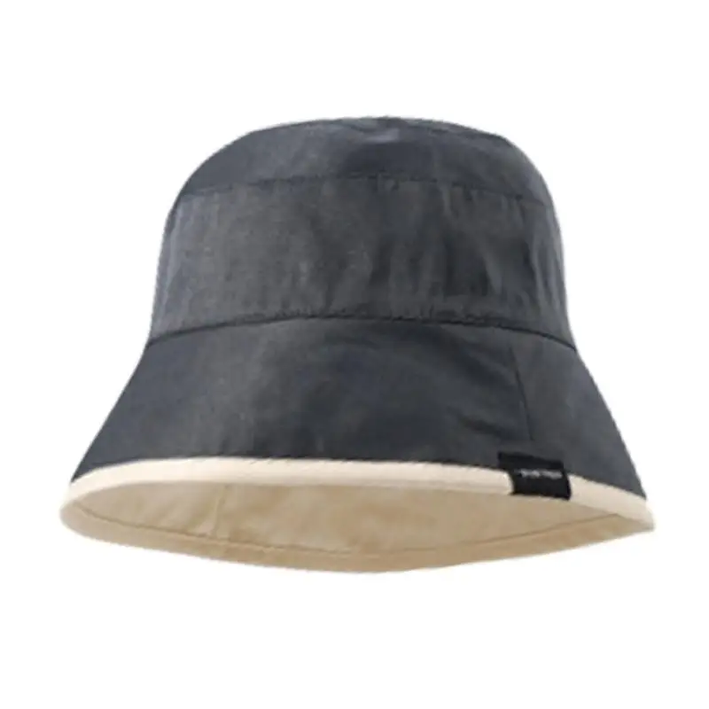 

39BD Portable Bucket Hat Daily Wear Reversible Hat Solid Color Fisherman Hat Gift for Camping Climbing Camping Lovers