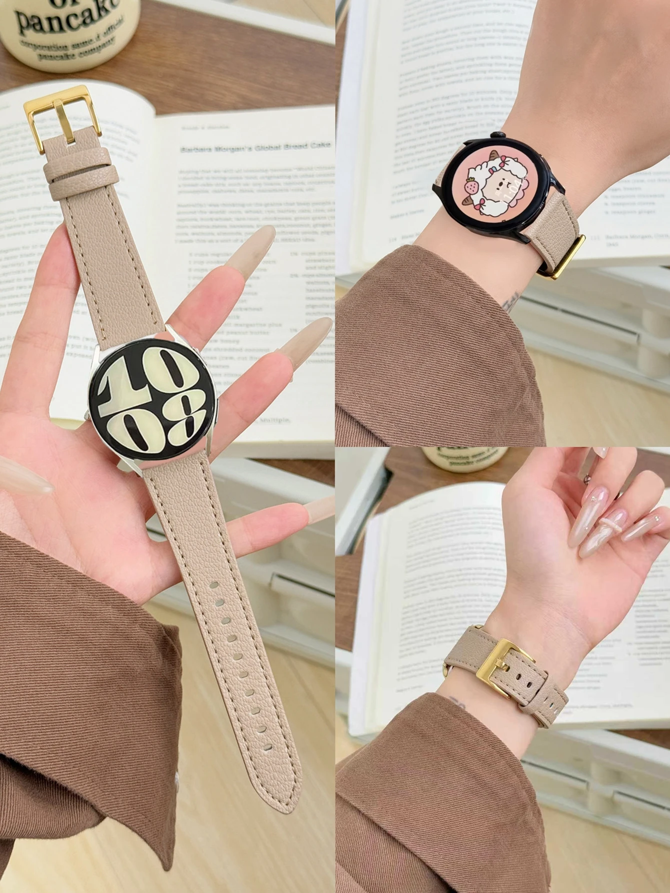 ممتاز 20 مللي متر 22 مللي متر خندق حزام لساعة سامسونج جالاكسي 7 FE 5 برو 4 6 الفرقة الكلاسيكية 44 مللي متر 40 مللي متر سوار كوريا حلقة جلدية