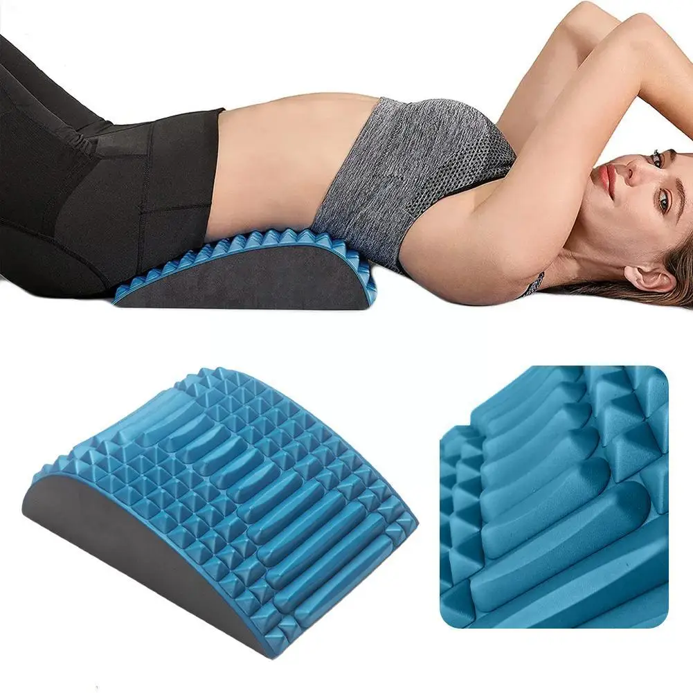 Almohada ensanchadora de espalda, masajeador de soporte Lumbar para cuello, cintura, espalda, ciática, disco herniado, alivio del dolor, masaje Relaxa M7X9