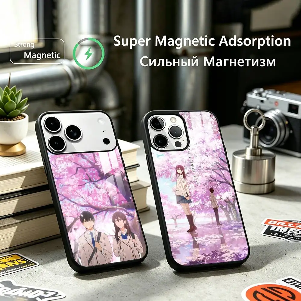 KimiSui Sakura Haruki Anime Phone Case For iPhone17,16,15,14,13,12 Plus,Pro Compatible with magnetic wireless charging