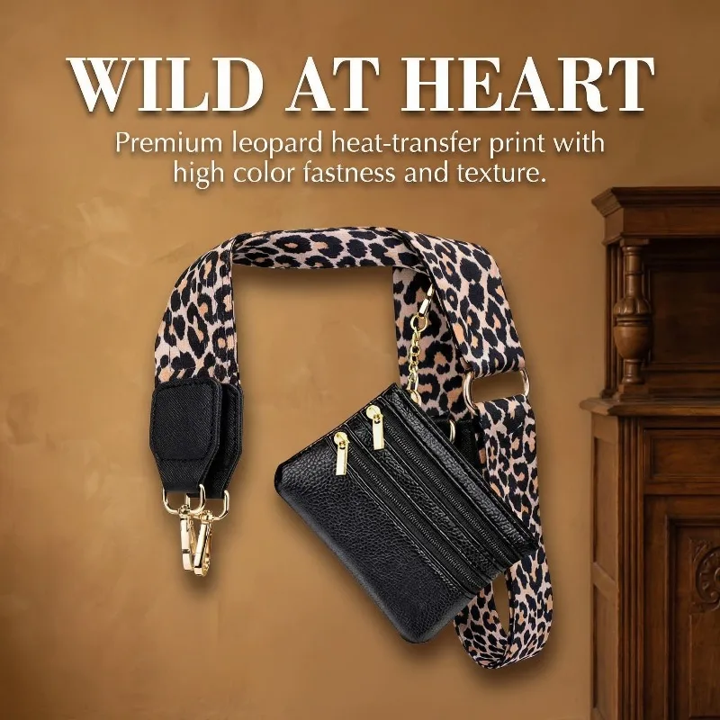 

New Phone Lanyard With Zipper Pocket and Storage Bag Adjustable Wide Nylon Straps Can Replaceable Handbags and Wallets