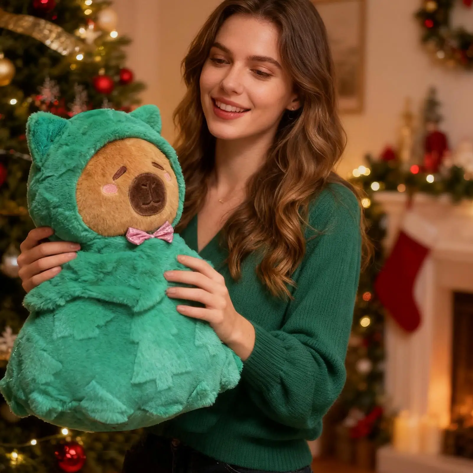 لصالح الحفلات محشوة كابيبارا 15.8 بوصة وسادة دمية محشوة الحيوان ألعاب من القطيفة للأطفال البالغين الفتيات الفتيان صديقة #3