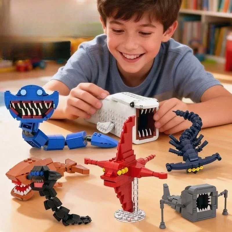 

MOC Subnautica Building Blocks Behemoth Sea Eater Bloop Gran Maj Model Bricks Assembly Toys Kids DIY Education Birthday Gift