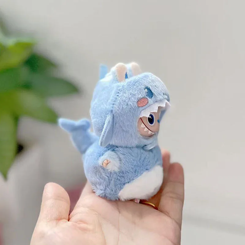 

4th Gen Mini Labubu Doll Clothes 4.0 Heart Code Series Pendant Outfit Pink Blue Shark Baby Bread Jacket Set Cute Plush Style