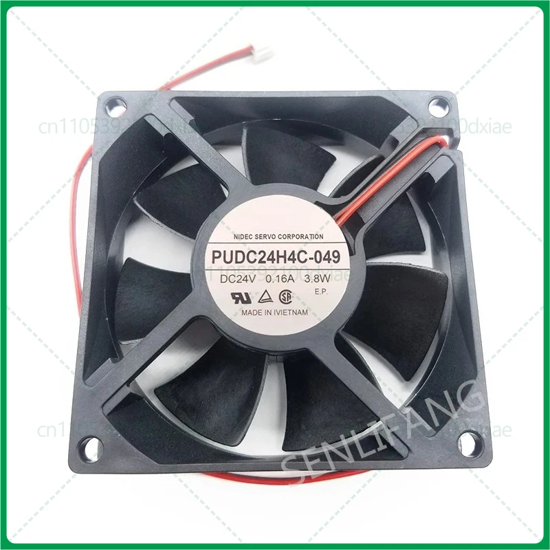 

Новый кулер PUDC24H4C-049 DC24V 3,8 Вт 0,16A 8025 8 см 80*80*25 мм 2 провода двойной шарикоподшипник инвертор охлаждающий вентилятор для SERVO
