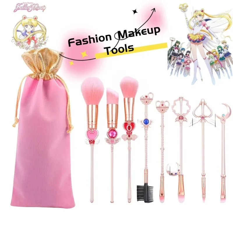 

Sailor Moon makeup brushes Cute and fashionable cartoon creative makeup set tools Eyeshadow brush Gift for friend's birthday