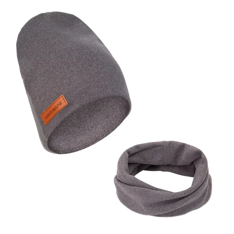 2Pcs/Lot Faux Cashmere Baby Turban Hats Scarf Set Newborn Kids Leather Stick Winter Double Layers Caps Bonnets Fashion Headwraps - Image 10