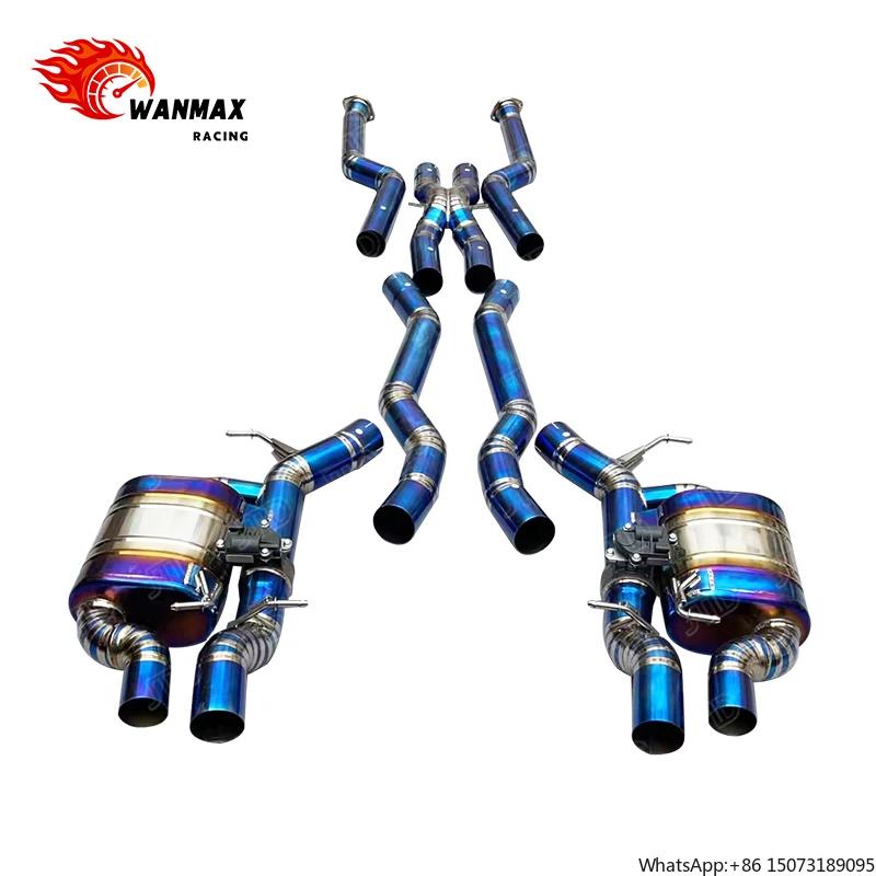 

Titanium Alloy Catback Muffler Exhaust System for E63 M6 Exhaust Equal Length